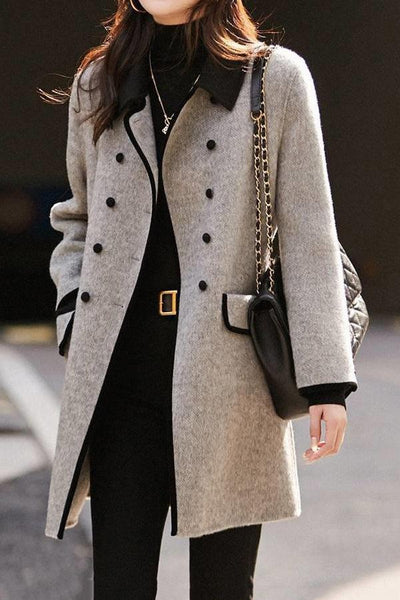 Striking outerwear with long sleeves and collar