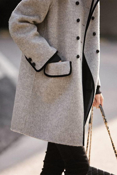 Striking outerwear with long sleeves and collar