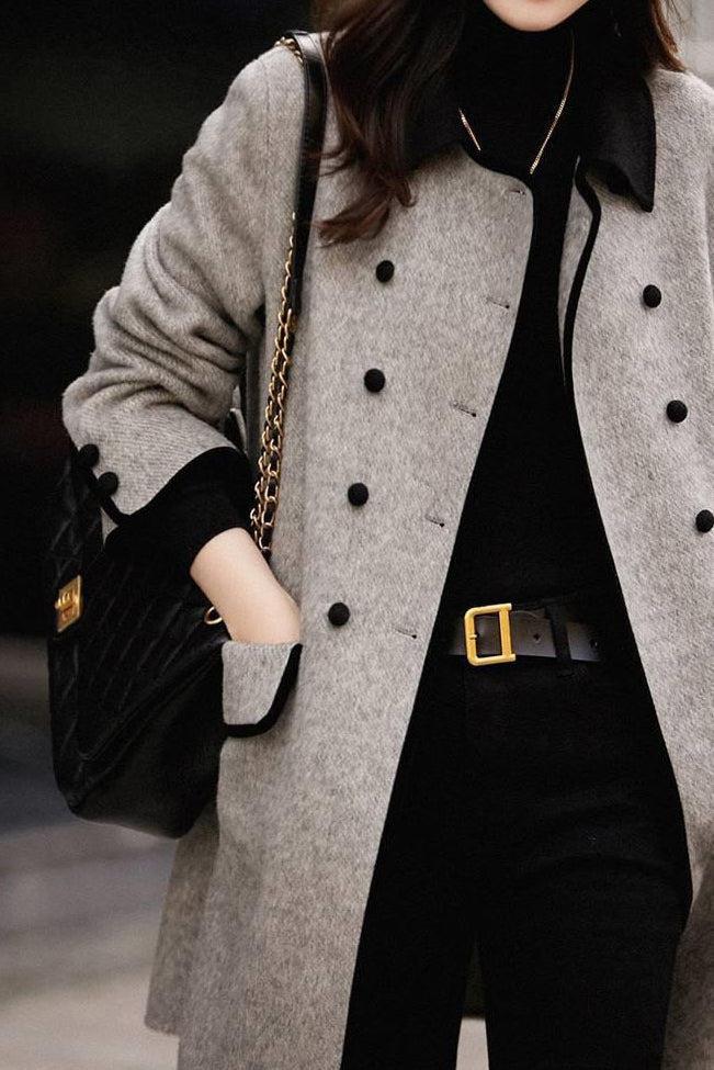 Striking outerwear with long sleeves and collar