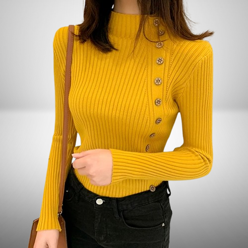 Bexley - Elegant knitted sweater with turtleneck for women