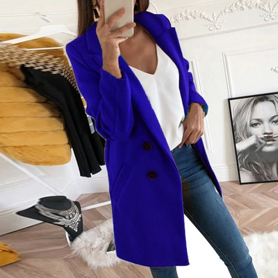 Modern Trench Coat With Slim Fit For Women