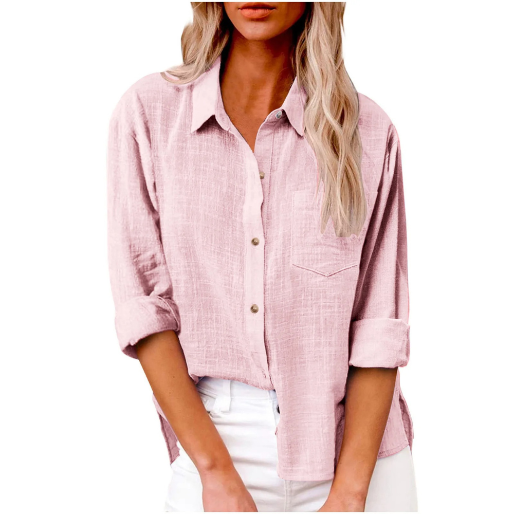 Elvira - Casual long sleeve blouse - Breathable cotton - Feminine fit