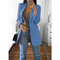 Long blazer for women in khaki color MODA