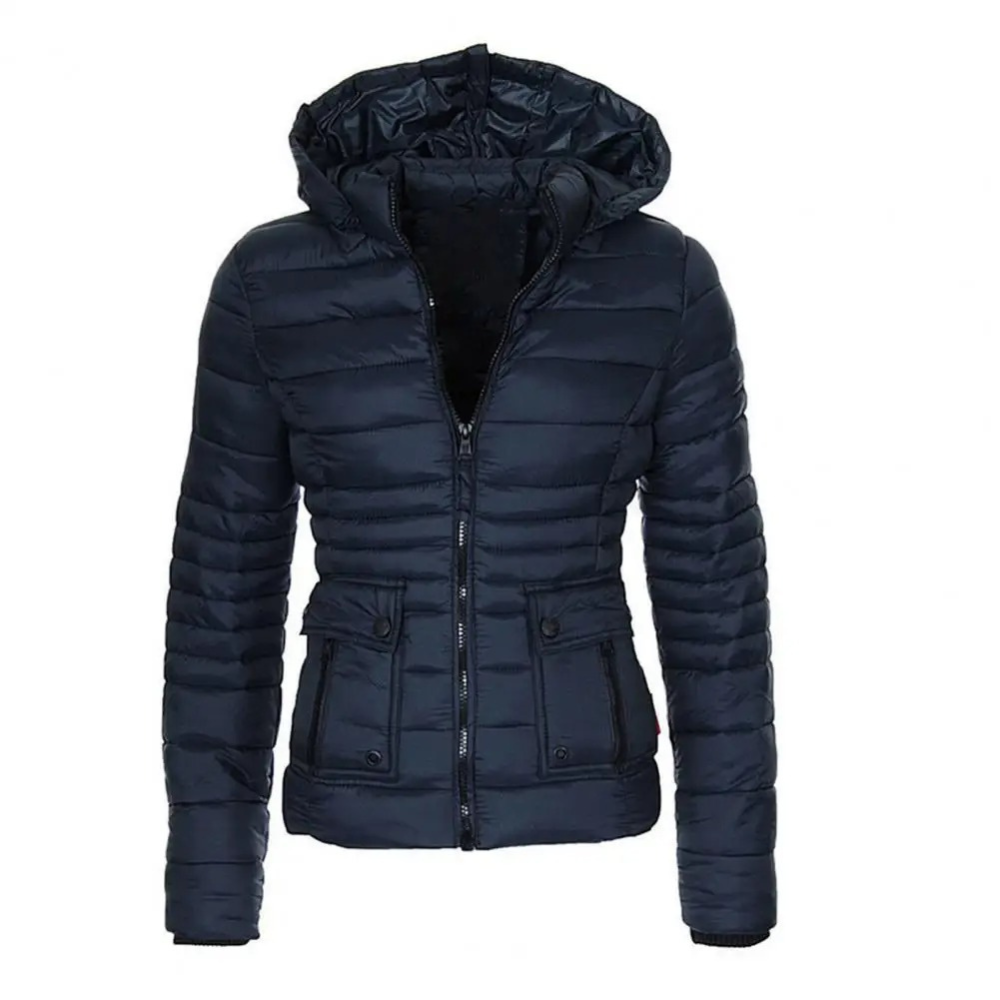 Clara - Quilted winter jacket for women - adjustable hood - lightweight