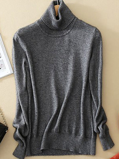 Classic turtleneck sweater for women