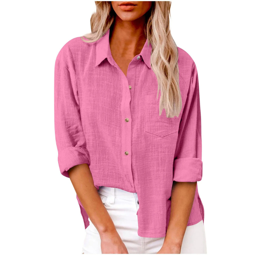 Elvira - Casual long sleeve blouse - Breathable cotton - Feminine fit