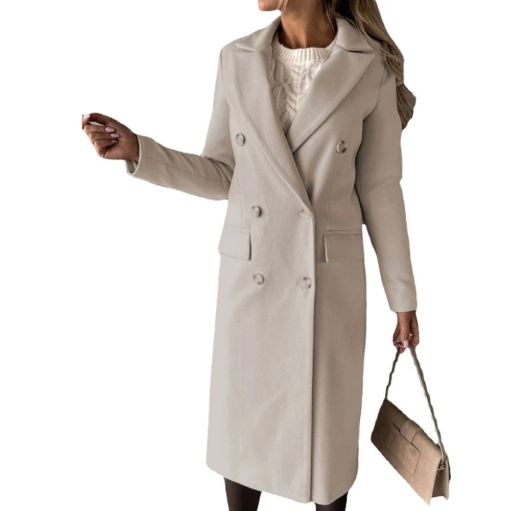 Sophie - Elegant winter coat for women - Wool look