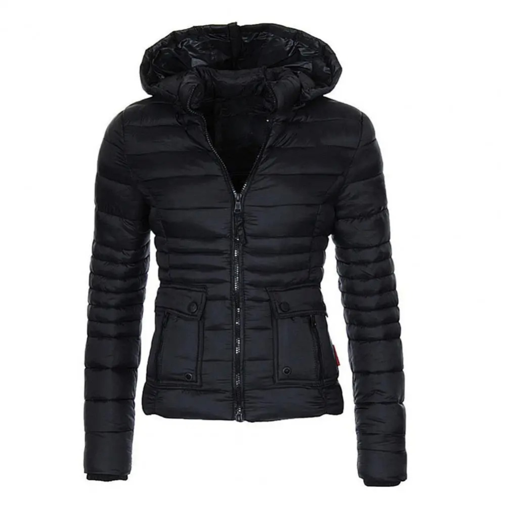 Clara - Quilted winter jacket for women - adjustable hood - lightweight