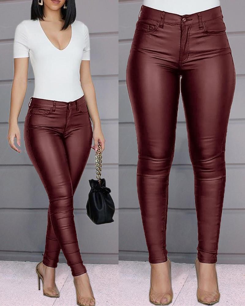 Stretch | Stretchable Leather Pants