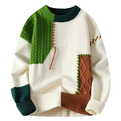 Women's multicolored autumn knitwear