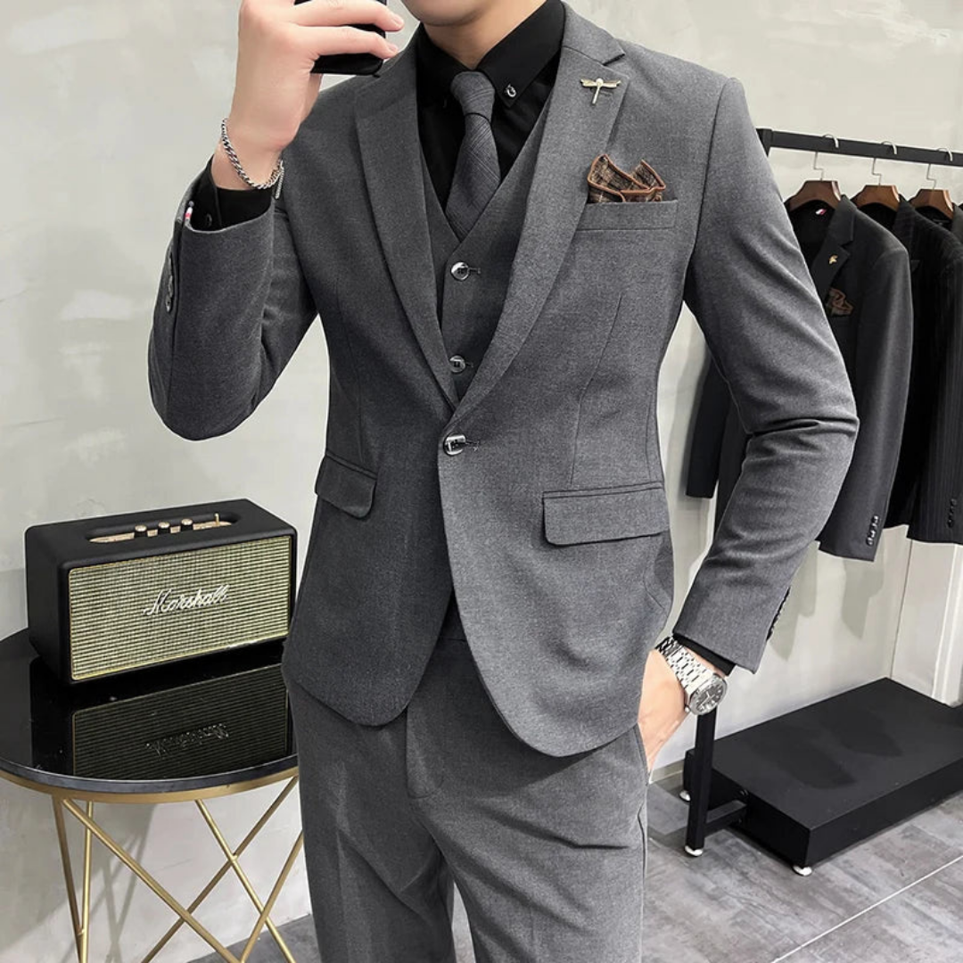 Slim fit three-piece set for men | Formal