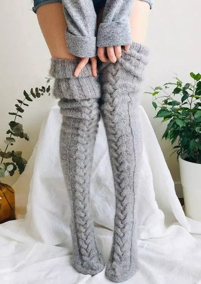 Grandfaux - Long wool socks for women