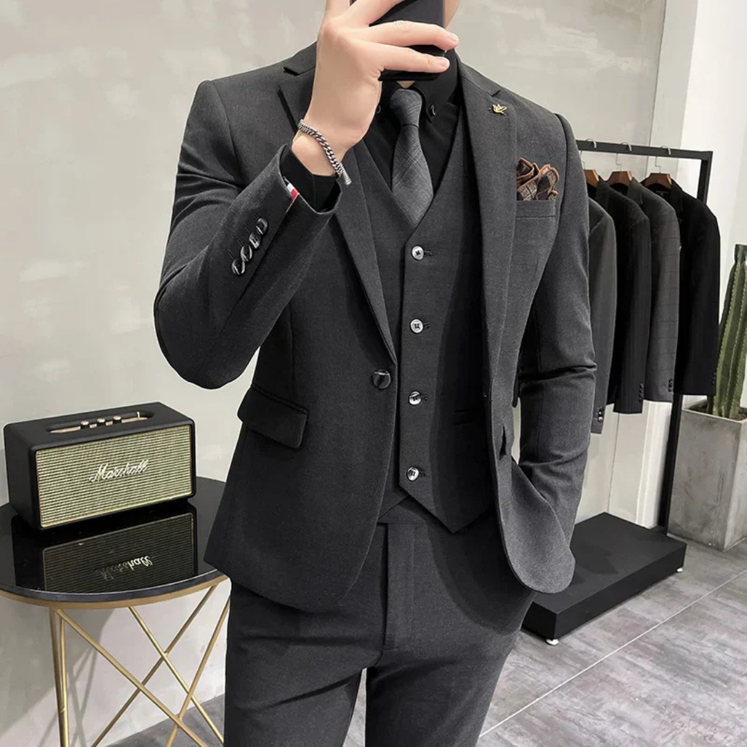 Slim fit three-piece set for men | Formal