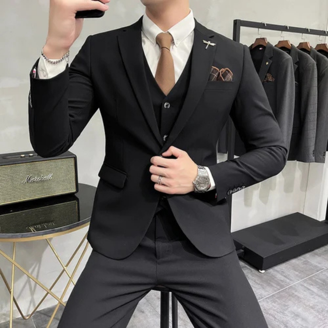 Slim fit three-piece set for men | Formal