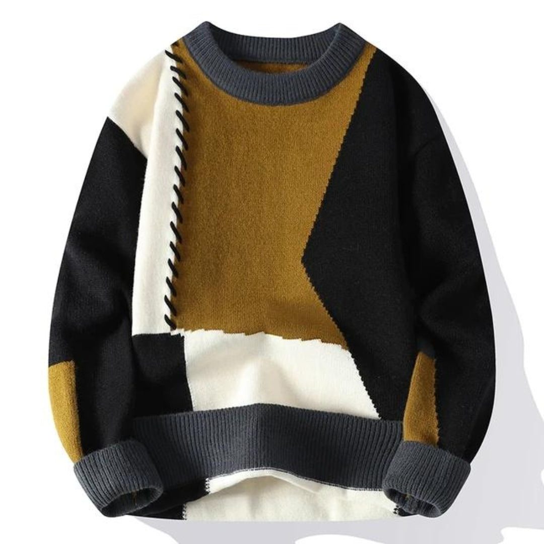 Women's multicolored autumn knitwear