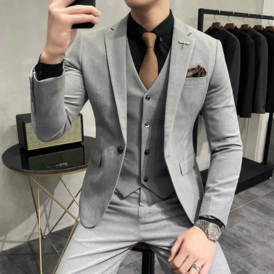 Slim fit three-piece set for men | Formal