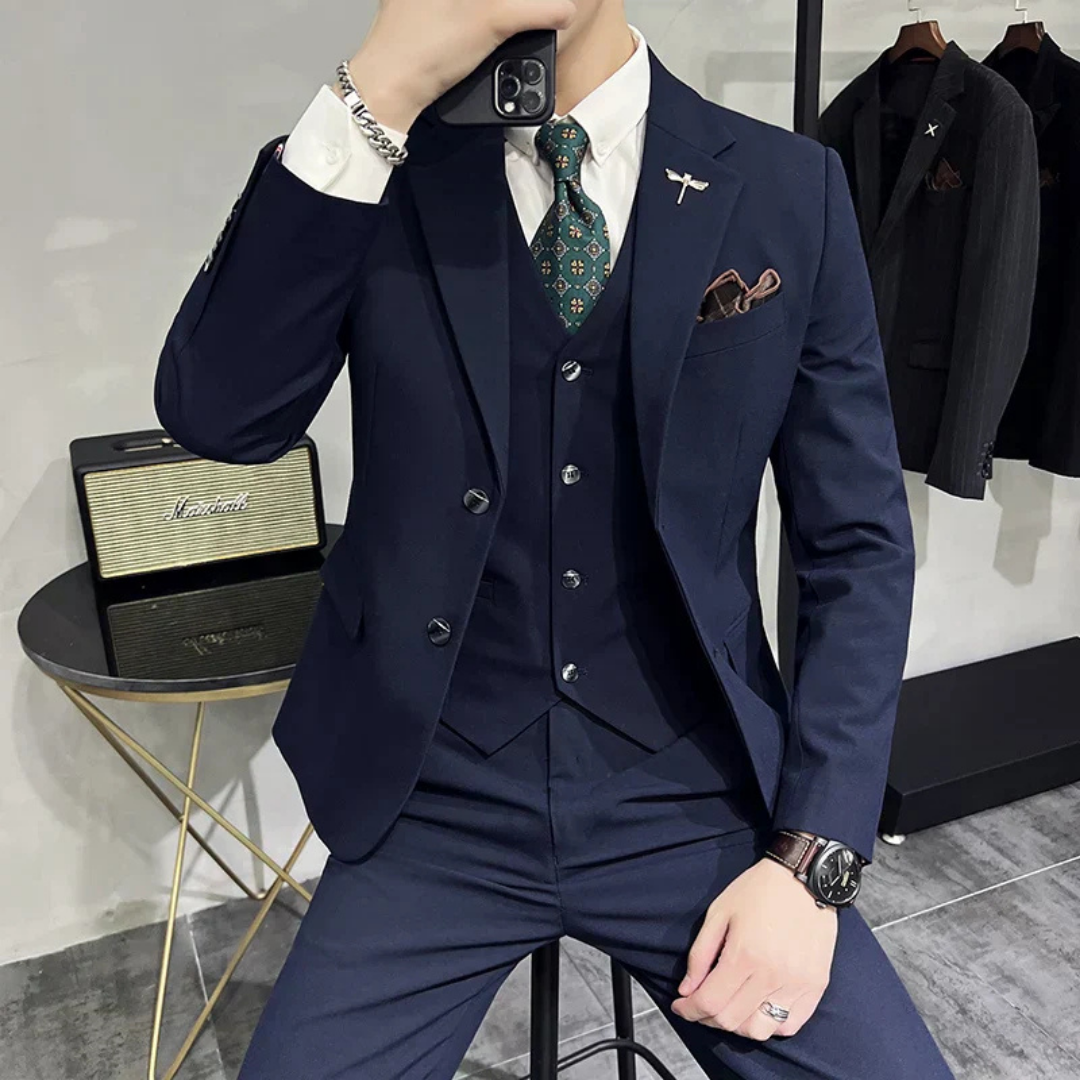 Slim fit three-piece set for men | Formal