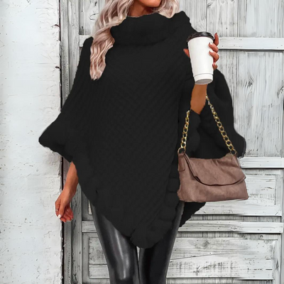 Liv - Warm and refined knitted cape