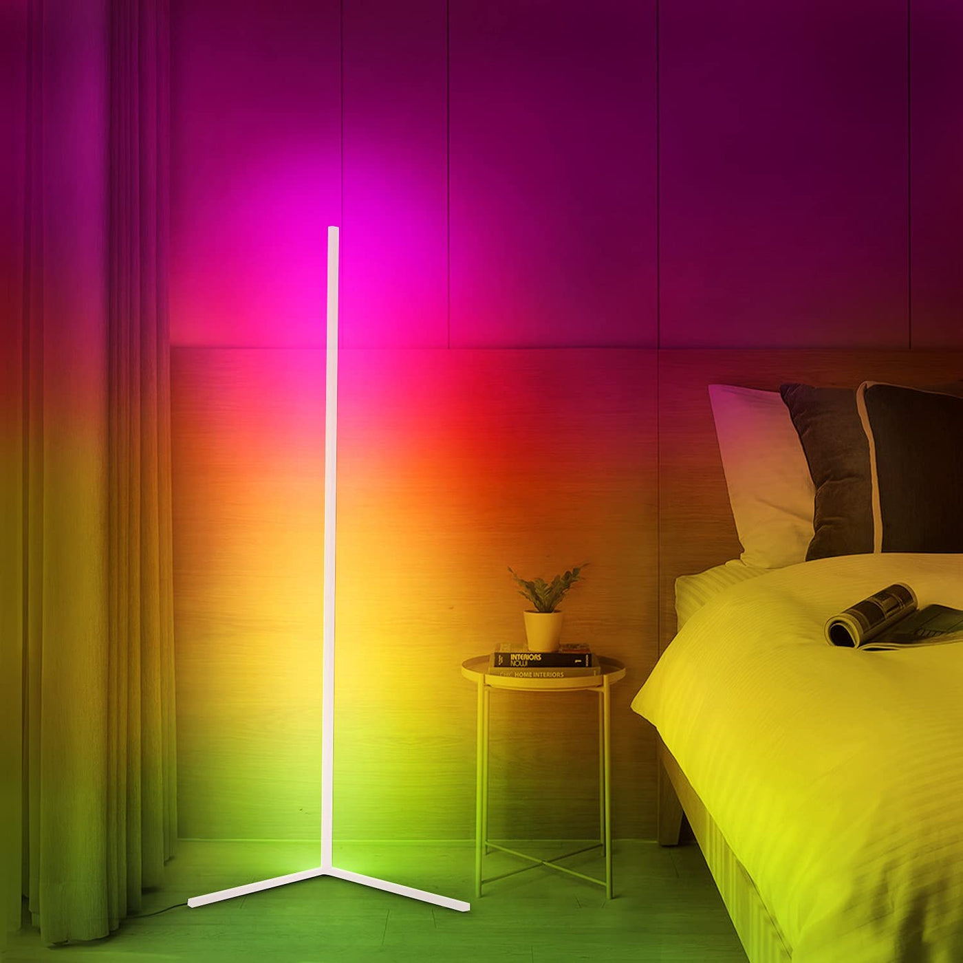 Corner floor lamp