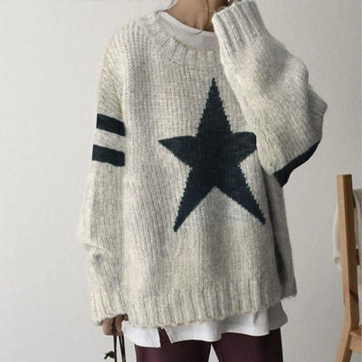 Popular long sleeve crew neck sweater