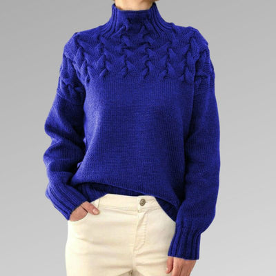 Elegant & Warm Davila Sweater with High Neck