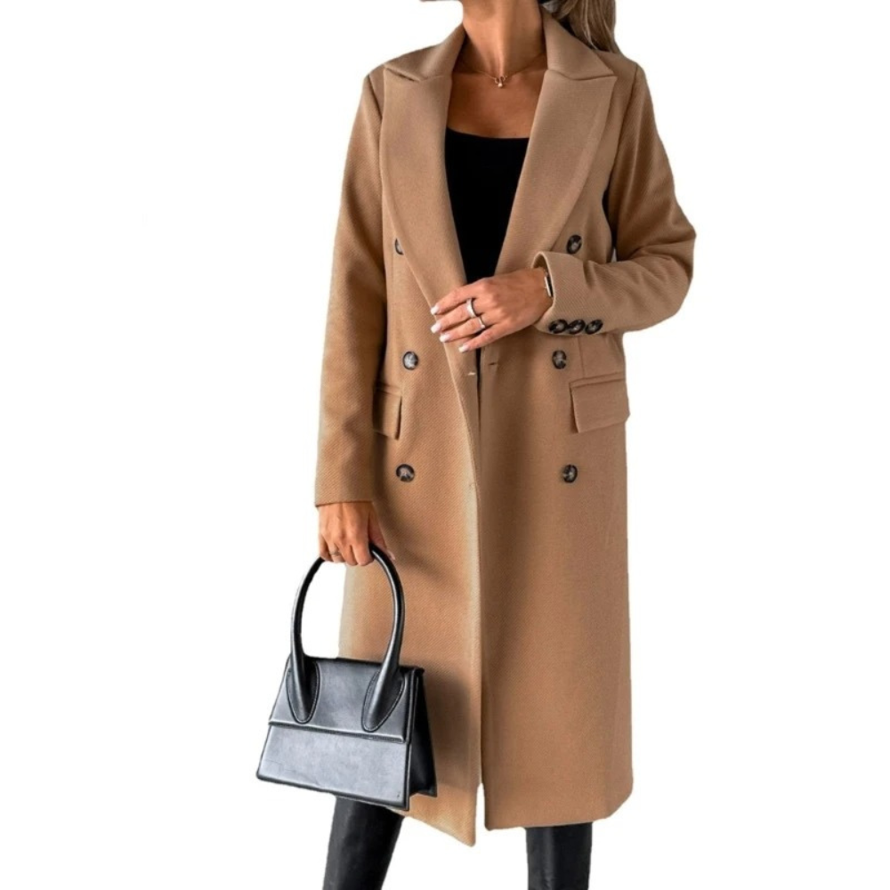 Sophie - Elegant winter coat for women - Wool look