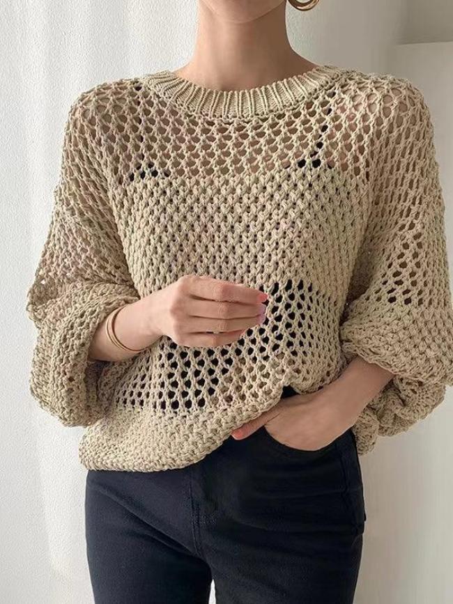 Gabriella - trendy knitted sweater for women