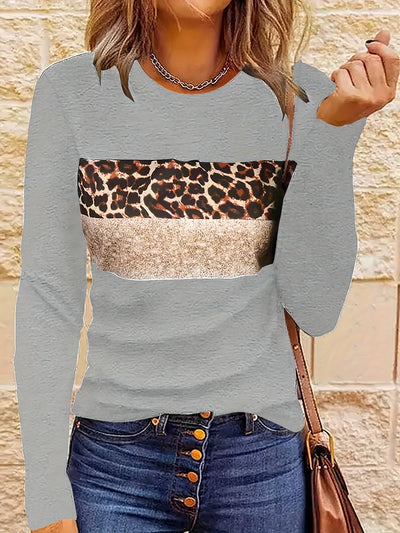 Women's leopard print shirt with long sleeves | Perfect for all seasons