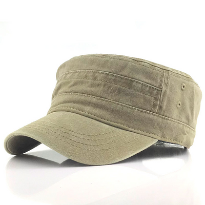 Retro army cap for men - classic look, modern details