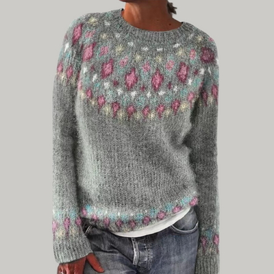 Sion Casual Patterned Knit Sweater