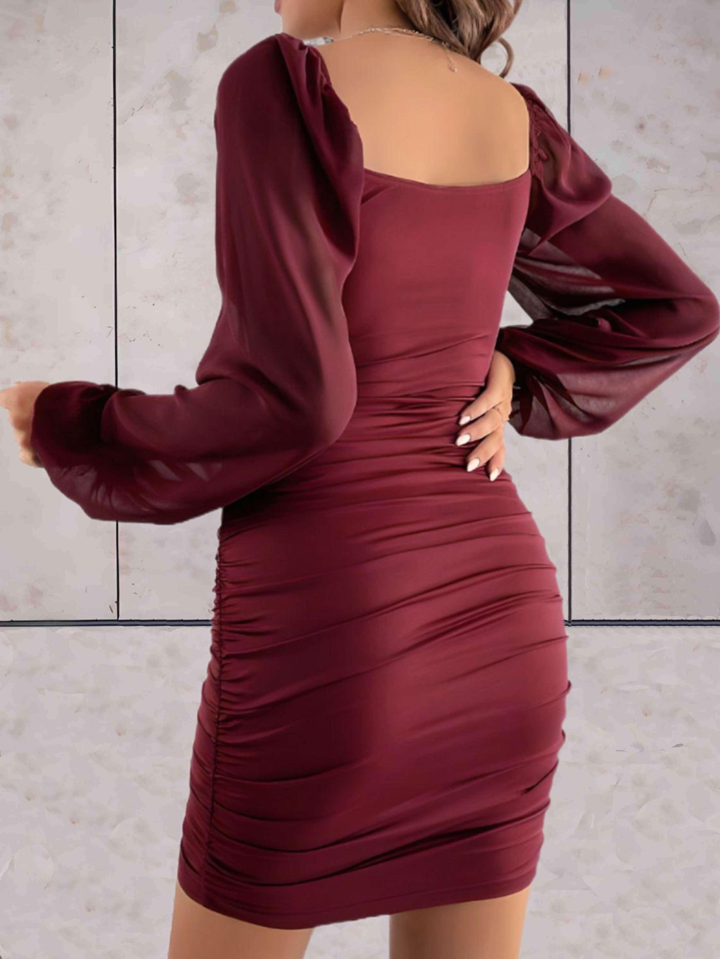 Livia - Elegant mini dress with wide sleeves