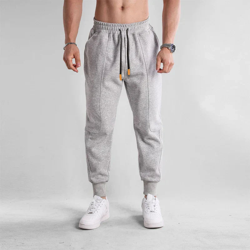 Sporty cotton sweatpants for men