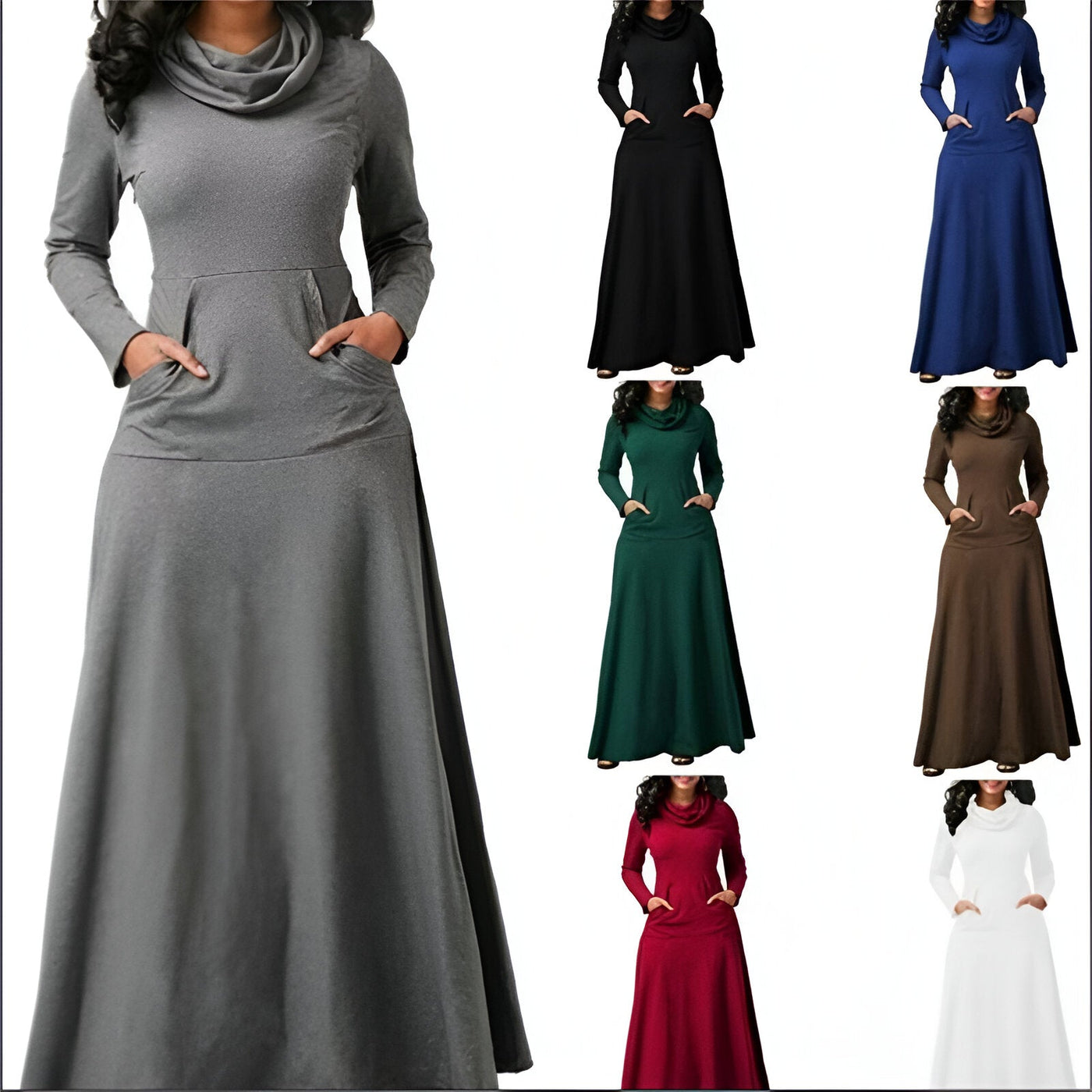 Long Sleeve Maxi Dress For Fall And Winter For Women | Ideal For Spring/Summer