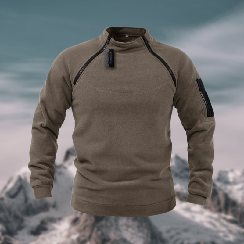 Windproof and tactical fleece sweater for men