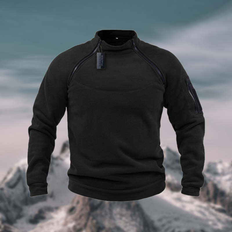 Windproof and tactical fleece sweater for men