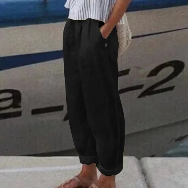 Dini pants with soft line and side pockets