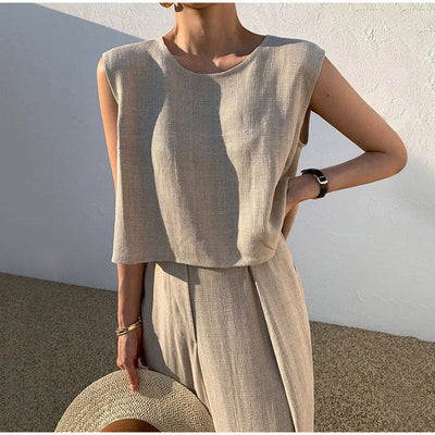 Kory | Two-piece linen suit