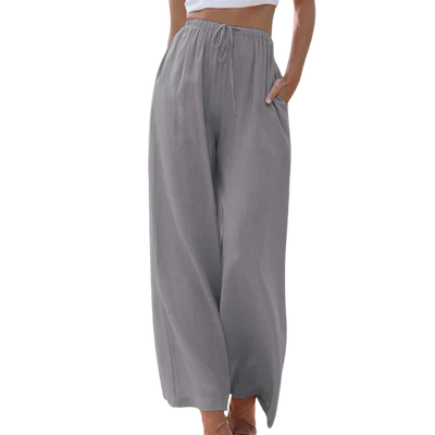 Anivia | Elegant Cotton-Linen Trousers