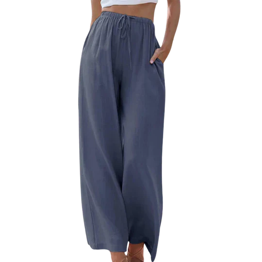 Anivia | Elegant Cotton-Linen Trousers