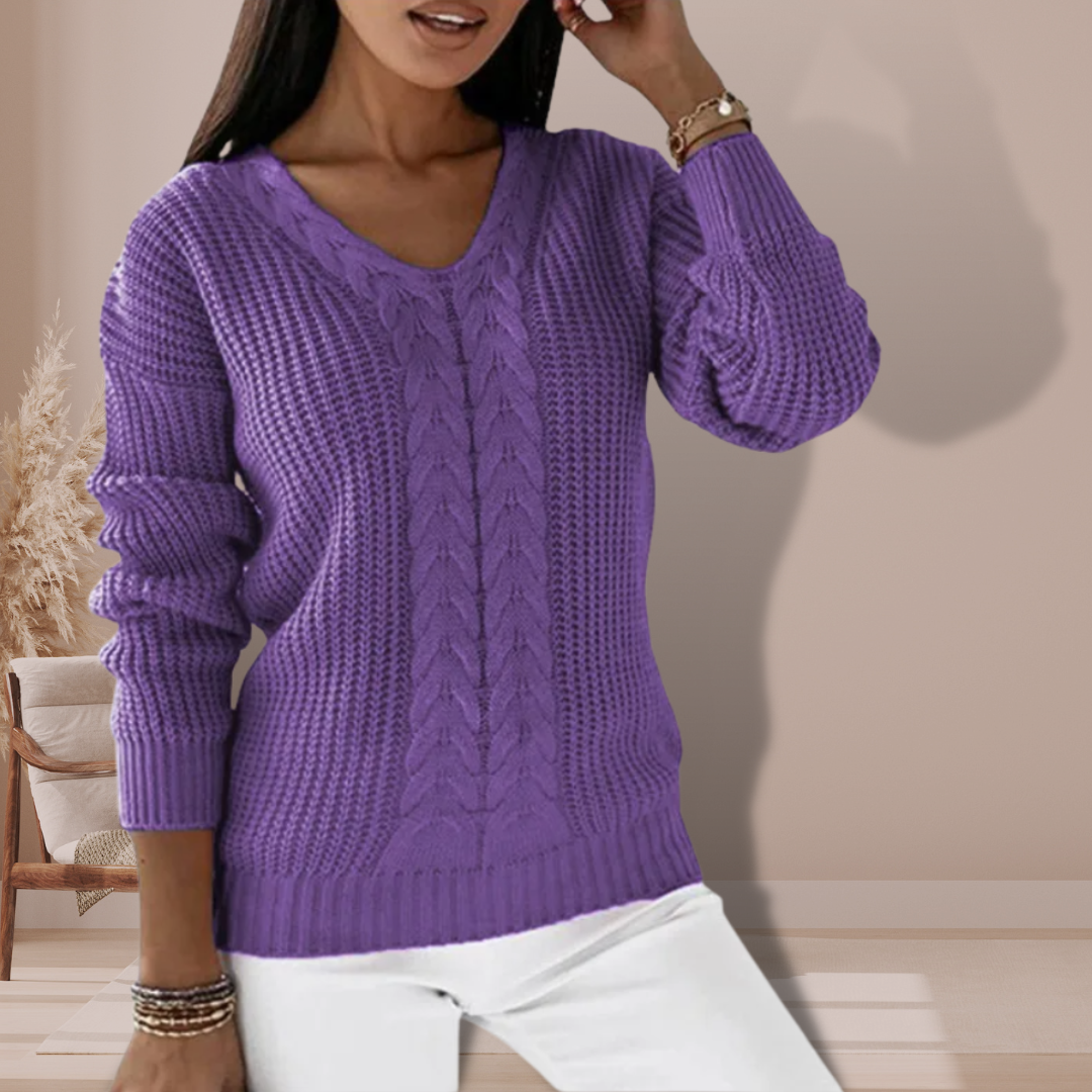 Flat knit sweater for women | Perfect for all seasons