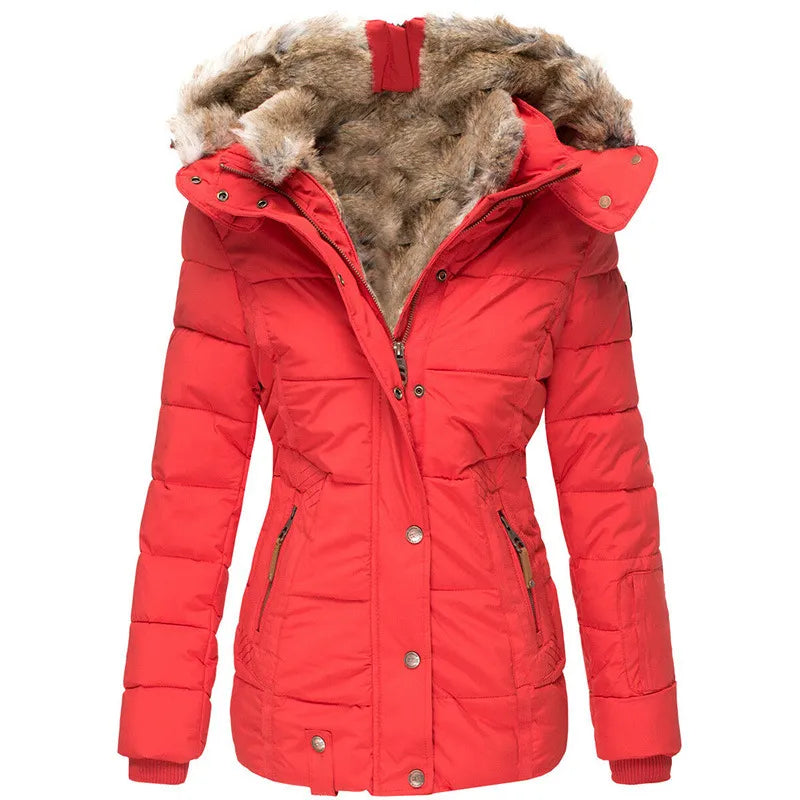 Carla - Comfortable, warm winter fur coat for women