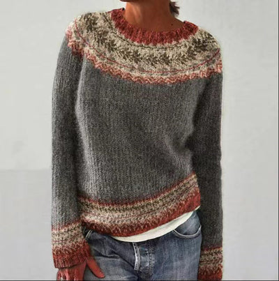 Sion Casual Patterned Knit Sweater