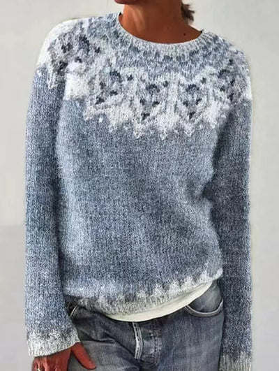 Sion Casual Patterned Knit Sweater