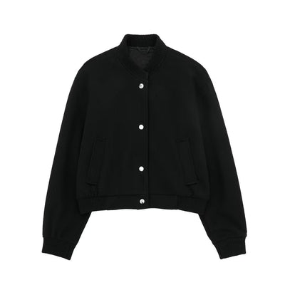 Maroxe | Pilot jacket with ribbed structure and stand-up collar