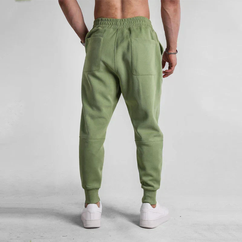 Sporty cotton sweatpants for men