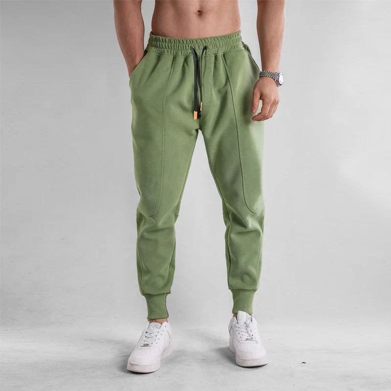 Sporty cotton sweatpants for men