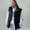 Elegant puffer vest for women