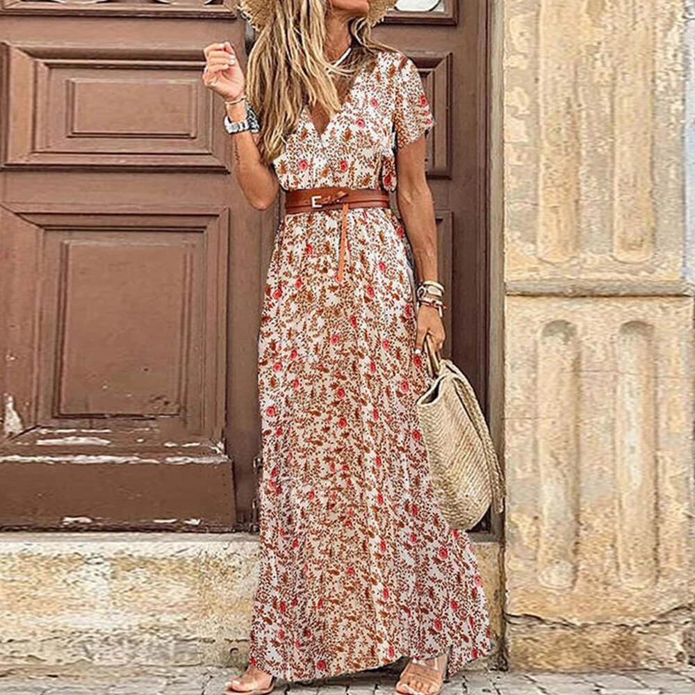 Carol Bohemian long dress for women