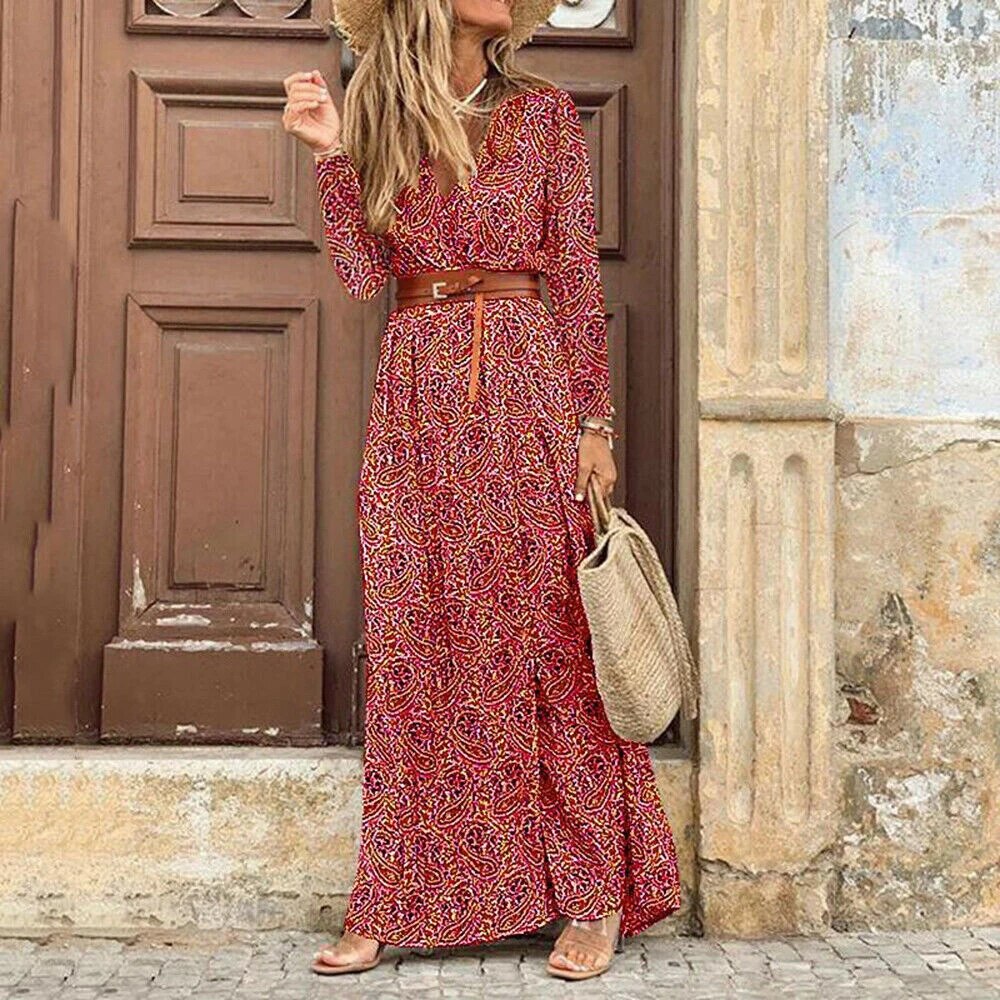 Carol Bohemian long dress for women