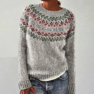 Cozy long sleeve crew neck sweater